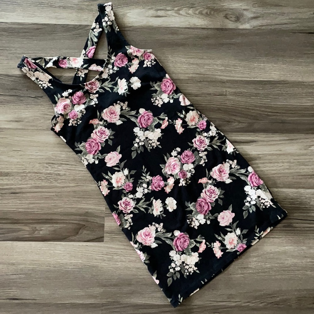 Floral Bodycon Sleeveless Dress